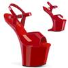 Pleaser - CRAZE809 Sandale à bride à la cheville, Pole dance chaussures - Rouge Product image